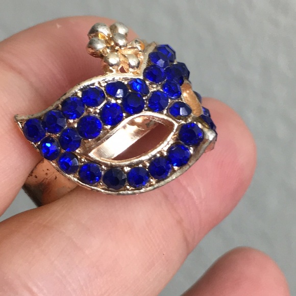 🖤Vtg Venetian mask design ring - Picture 6 of 13